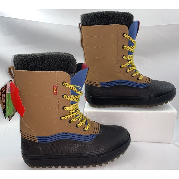 Vans Standard Snow MTE Boots Brown Charcoal Ski Boots NWT 8.5 - Picture 2 of 7